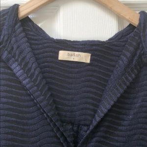 Super midnight Blue and Black Ba&sh Blouse